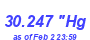 Milwaukee Weather Barometer High Month