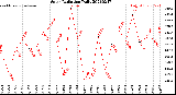 Milwaukee Weather Solar Radiation<br>Daily